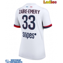 Paris Saint-Germain Warren Zaire-Emery #33 Replica Away Shirt Ladies 2025-26 Short Sleeve